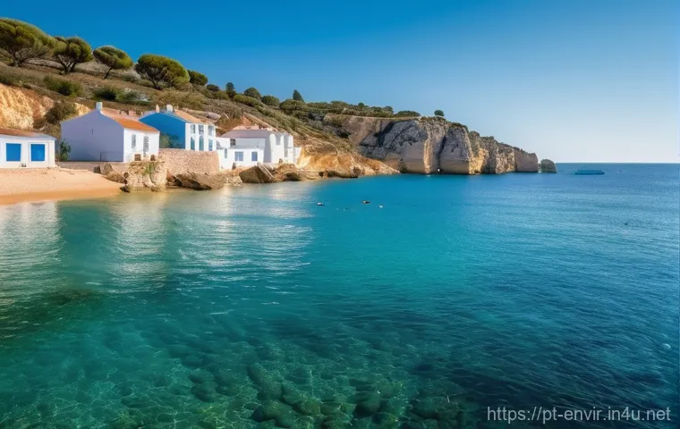 수질 오염 방지 - **Prompt 1: The Invisible Threat of Microplastics**
"A serene, crystal-clear coastal water scene...