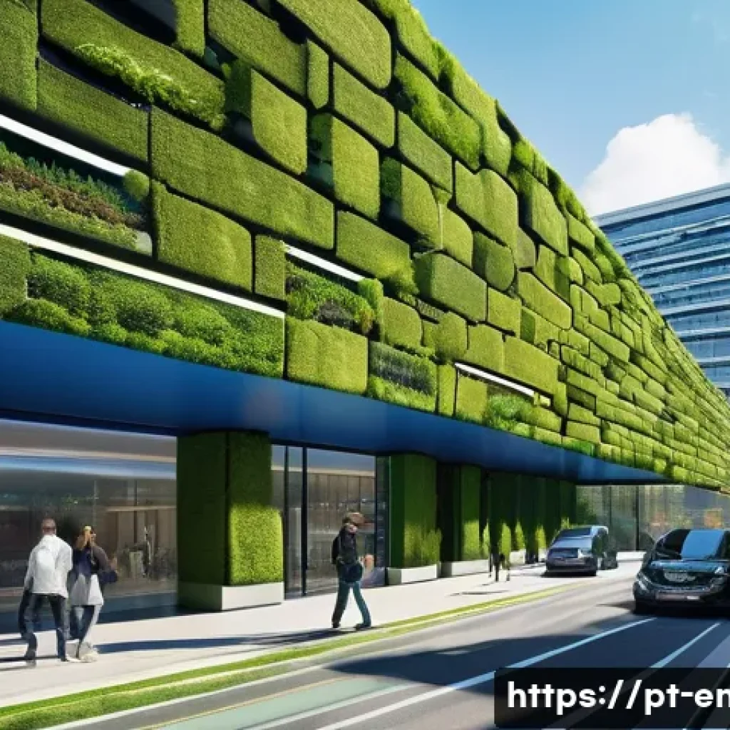 대기 질 관리 - **Prompt:** A vibrant, futuristic urban landscape showcasing a 'Green and Smart City' concept. The s...