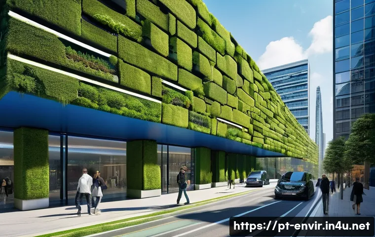 대기 질 관리 - **Prompt:** A vibrant, futuristic urban landscape showcasing a 'Green and Smart City' concept. The s...